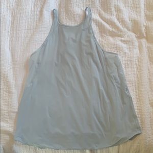 Lululemon breezy high neck running top size 6 blue